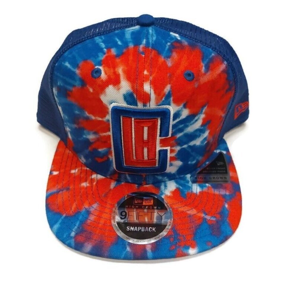 9Fifty New Era Mens Los Angeles Clippers Snapback Hat Cap Trucker Mesh Tie Dye